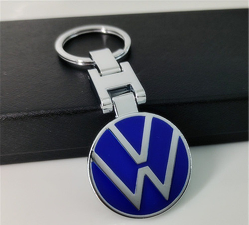 Llavero Emblema Logo Volkswagen Azul Metal Foto 3
