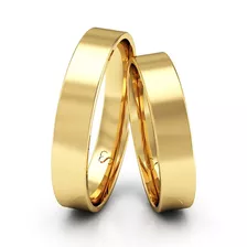 Alianças Casamento Ouro 18k Polidas 4mm 5g