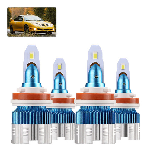 Kit Faros Auto Led Para Pontiac 12000lm Luz Alta Y Baja