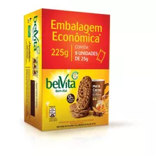 Belvita Kit 9 Biscoito Sabor Cacau E Mel 25gr
