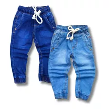 Combo 2 Calça Jeans Jogger Infantil Masculina