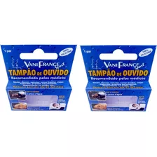 Tampão De Ouvido Pra Natação E Dormir 100% Silicone 02 Par