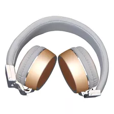 Audifonos Diademasilver Y Golden Wireless Bluetooh Metálicos