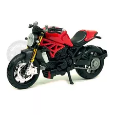 Miniatura Moto Ducati Monster 1200s Vermelha Maisto 1/18