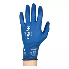 Luva Ansell Hyflex Nylon E Elastano Multiuso Leve E Tátil