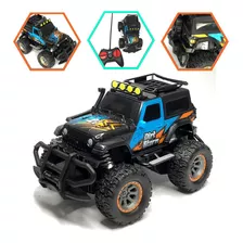 Brinquedo Carrinho Controle Remoto Caminhão Jeep Cores Cor Preto Personagem Liso