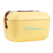 Caixa Térmica Portátil Camping Cooler Polarbox 12l Com Alça Cor Amarelo