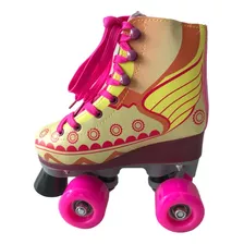 Patines Pop Squad 4 Ruedas + Casco Soy Luna + Proteccion