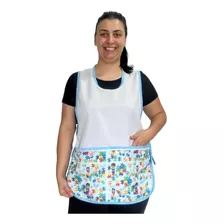 Uniforme Babá Estampa Autismo/avental Professora Educ. Inf.