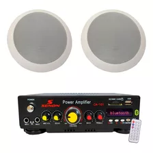 Combo Amplificador Ca101 + 2 Parlantes Embutir 6' Moon Roof6