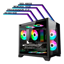 Computador Gamer Aquario I7 3º Mem 16gb Ssd 480gb Rx 550 4gb