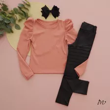 Conjunto Feminino Infantil Look De Inverno Blogueirinha