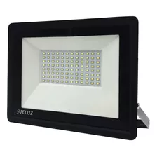 Reflector Proyector Led 100w Alta Potencia Luz Fria Jeluz Color De La Carcasa Negro Color De La Luz Blanco Frío