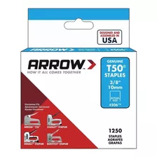 Grapas Arrow T50 3/8 (10mm) Caja 1250 Unidades 50624sp