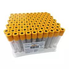 Tubo De Coleta Amarelo Vácuo Gel Plástico 5ml - 100 Unidades