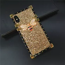 Funda De Teléfono Con Lentejuelas Brillantes Funda Cuadrada