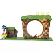 Sonic The Hedgehog Green Hill Zone Playset Con Figura