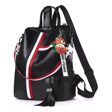 Mochila De Cuero Bolso De Mujer Impermeable Bolsa De Mano Mochilas Antirrobo Dama Kawaii 