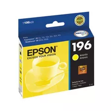 Cartucho De Tinta Epson 196 Amarelo T196420 Br Original