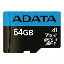 Cartão De Memória Micro Sd Adata Premier 64gb 100mb/s