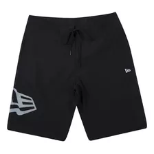 Bermuda New Era Boardshorts Core Flag Masculino - Preto