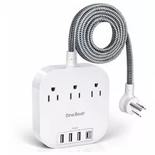 Cable De Alimentacion Con Usb C, 3 Toma Corrientes, 4 Puerto