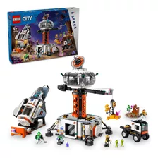 Base Espacial Lego City Y Plataforma Lanzamiento Cohetes, A