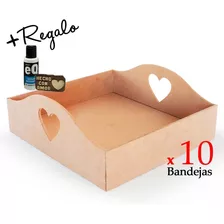 Bandejas Fibrofacil Desayuno Corazón 21x21 - Oferta Especial