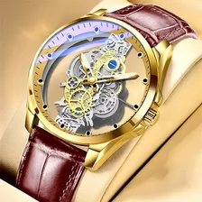 Reloj De Cuarzo Transparente Tou Mechanical Watch Para Hombr