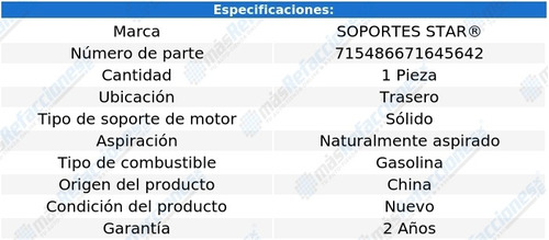 Soporte Motor Trasero Peugeot 403 L4 1.5l 55-67 Foto 2