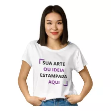 Camiseta Sua Estampa Aqui Foto Ideia Personalizada Promocao!