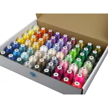 Kit De Hilos Para Maquina De Bordar Simthread 63 Colores