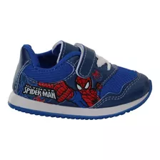 Zapatillas Niños Spiderman Hombre Araña Cordon Abrojo 17/26