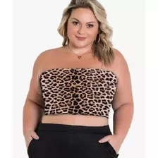 Cropped De Faixa, Top,moda Plus Size Rosa Soul