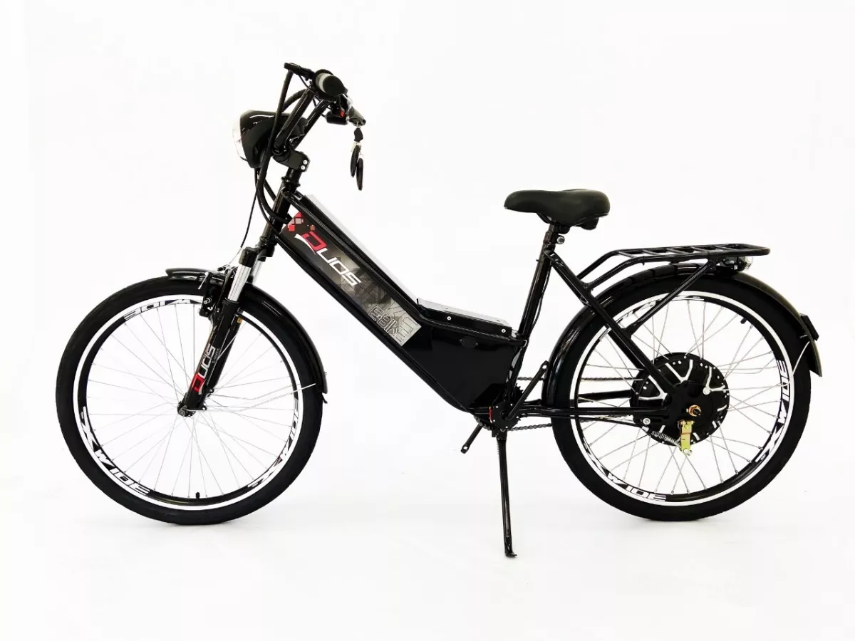 Bicicleta Elétrica Duos Confort 800w 48v 15ah Preta + Econom