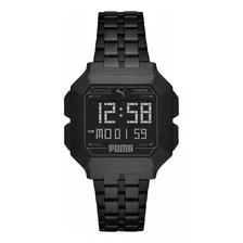 Reloj Hombre Puma P5053 Cuarzo Pulso Negro En Acero