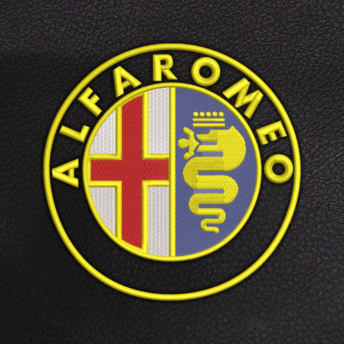 Bolsa De Basura Para Carro Alfa Romeo  Logo Color Amarillo Foto 3