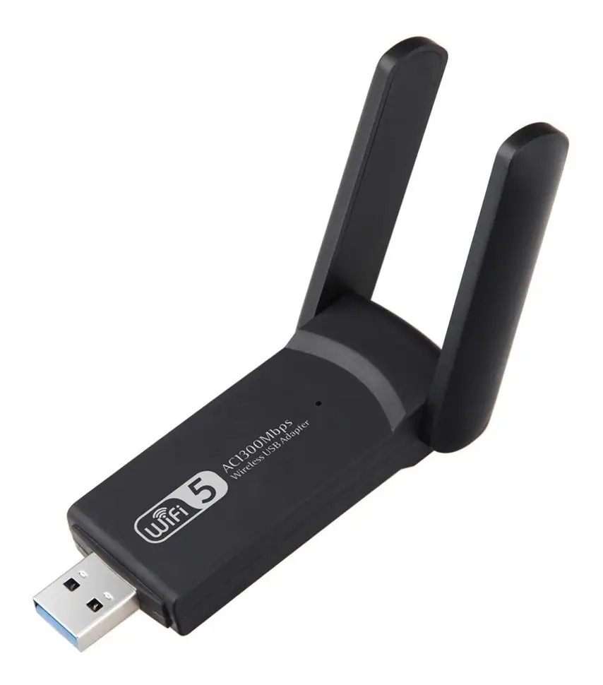 Adaptador Usb Wireless Dual Band Ac1300 5ghz 1300mbps Antena