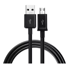 Cabo Carregador Micro Usb V8 Compatível Com Samsung Galaxy Cor Preto