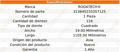 Banda Distribucin Fiat X-1/9 1.3l L4 74/78 Rodatech Foto 2