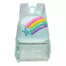 Mochila Trendy Estrella Arcoiris Escolar Reforzada 15'' 