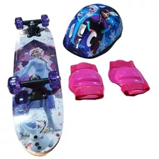 Skate Infantil Frozen + Acessórios Segurança!!