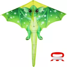 Pipa Dinossauro Gigante Big Poliéster 3d Import+40 Mt Linha