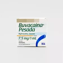 Buvacaína Pesada 7.5 Mg/ml C/5 Amp 2ml Bupivacaina, Glucosa 