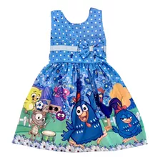 Vestido Infantil Promoção Galinha Pintadinha Liquidação