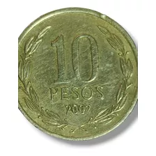 Moneda 10 Pesos Falla De Acuñacion Año Incompleto Coleccion