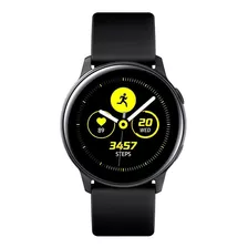 Samsung Galaxy Watch Active (bluetooth) 1.1 Caixa 40mm De Alumínio Preta, Pulseira Preta De Fluoroelastómero E O Arco Black Sm-r500
