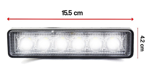 Par Faros 6 Hiper Led Barra Reforzado Estrobo  Foto 5