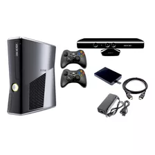 Xbox360 Slim5.0+ Disco 2000gb 500j+2 Controles+ Kinect+2 C.j