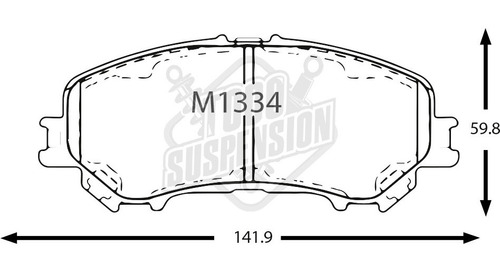 Pastilla Freno Delantera Nissan Rogue Sport 2.0 2017-2020 Foto 3